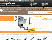 Tablet Screenshot of pro-agrafeuses.com